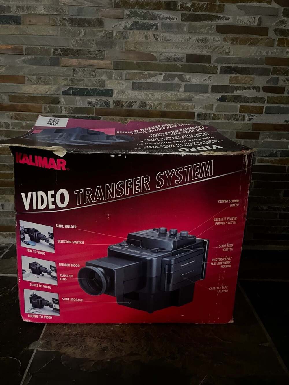 Kalimar Video Transfer System with Built-In Stereo Cassette Player and Sound Mix